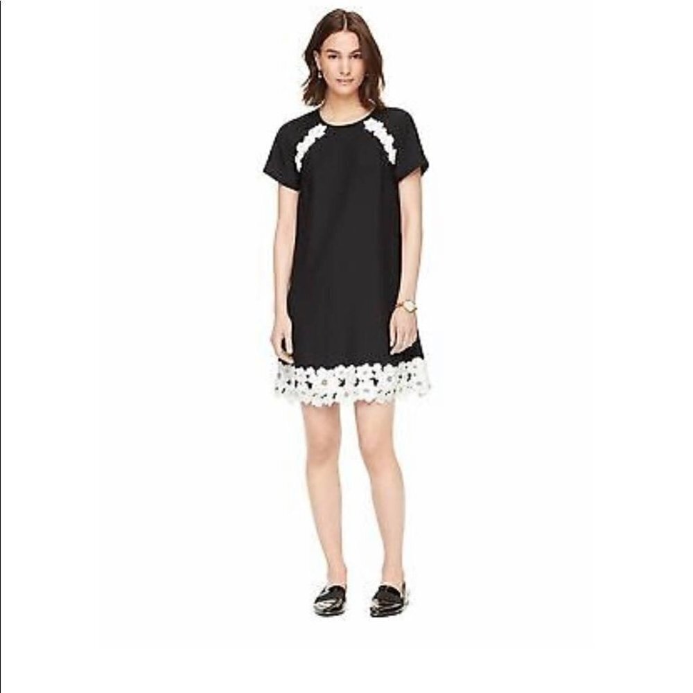 Kate Spade crepe flora lace trin dress